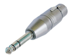 Adapter 6,3mm Stereo-Klinkenstecker / 3pol XLR-Kupplung