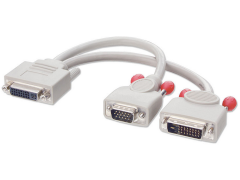 Adapter DVI-Kupplung 24+5 / VGA-Stecker + DVI-Stecker 24+1